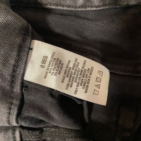 Aeropostale Women’s‎ Jean Size 0 Faded Black Distressed High Waist Curvy Jegging - Picture 6 of 8